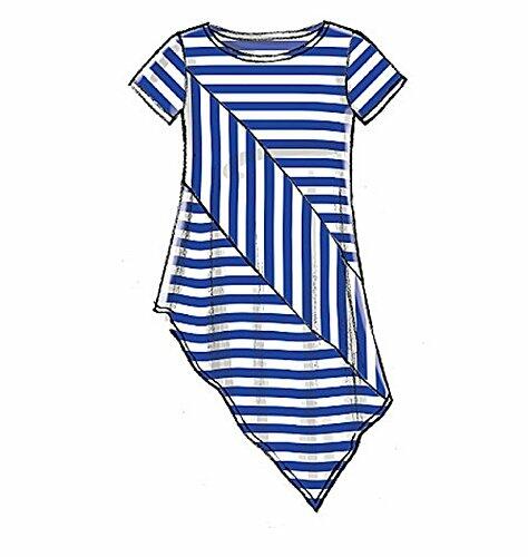 McCall's Patterns M7323 Misses' Asymmetrical Seam-Detail Tops, Y