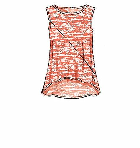 McCall's Patterns M7323 Misses' Asymmetrical Seam-Detail Tops, Y