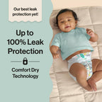 72 Count The Honest Company Comfort Dry Disposable Diapers for Sensitive Skin,