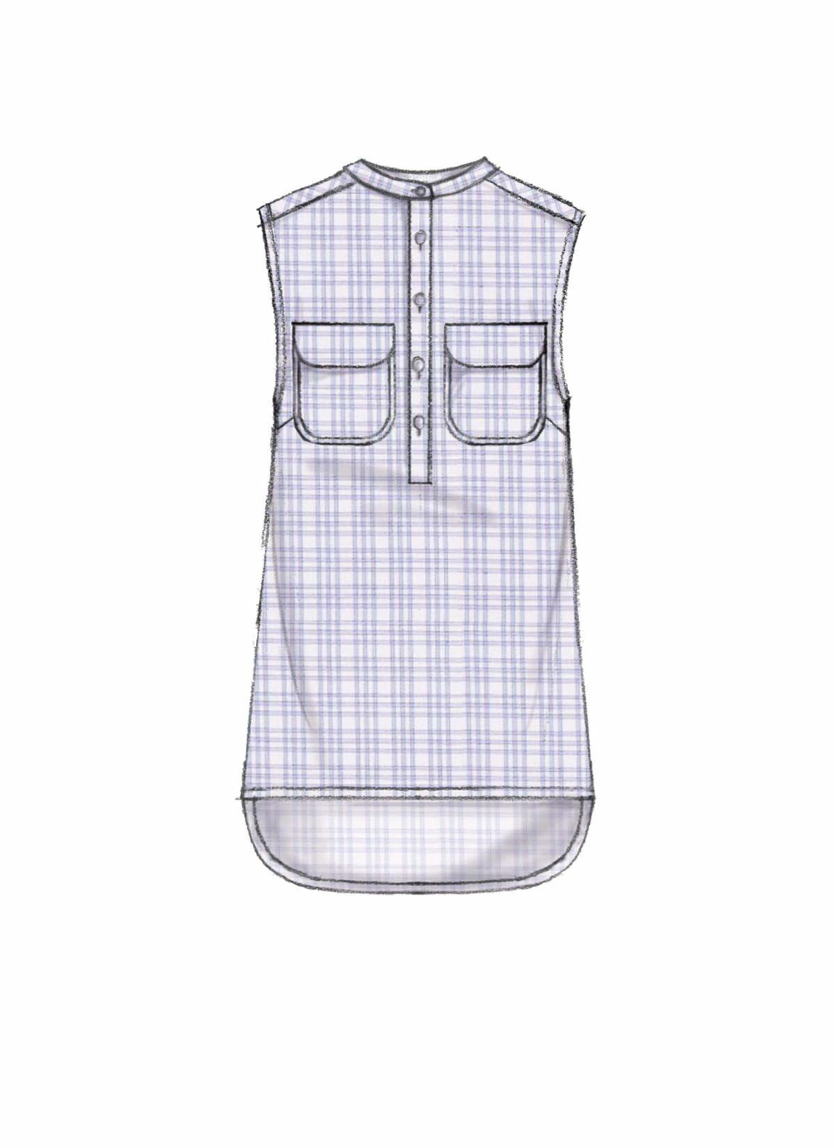 McCall's Patterns M7360 Misses' Henley Tops, Size A5 (6-8-10-12-14)