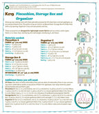 KWIK-SEW PATTERNS K0219 Vintage Trailer Pin Cushion, Storage Box & Organizer,