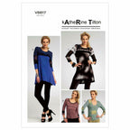 VOGUE PATTERNS V8817 Misses Top, Size F5 (16-18-20-22-24)