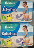 34 Count Swim Diapers Size 5 ( 31 Pound) - Pampers Splashers Disposable Swim