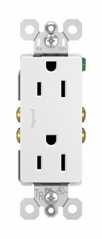 Legrand radiant 885TRWCC12 15 Amp Tamper Resistant Decorator Duplex Outlet, Side