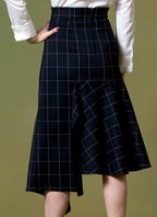 Vogue V1638A5 Easy Women's Fitted Asymmetrical Skirt Sewing Patterns, Sizes