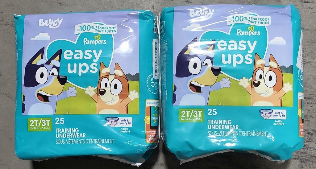 50 Count Pampers Training Pants - Easy Ups Boys & Girls Bluey - Size 2T-3T,