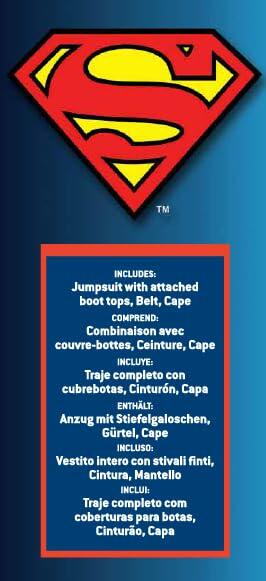 Rubies DC Comics Superheroes: Superman Costume for Kids, Boy's Small