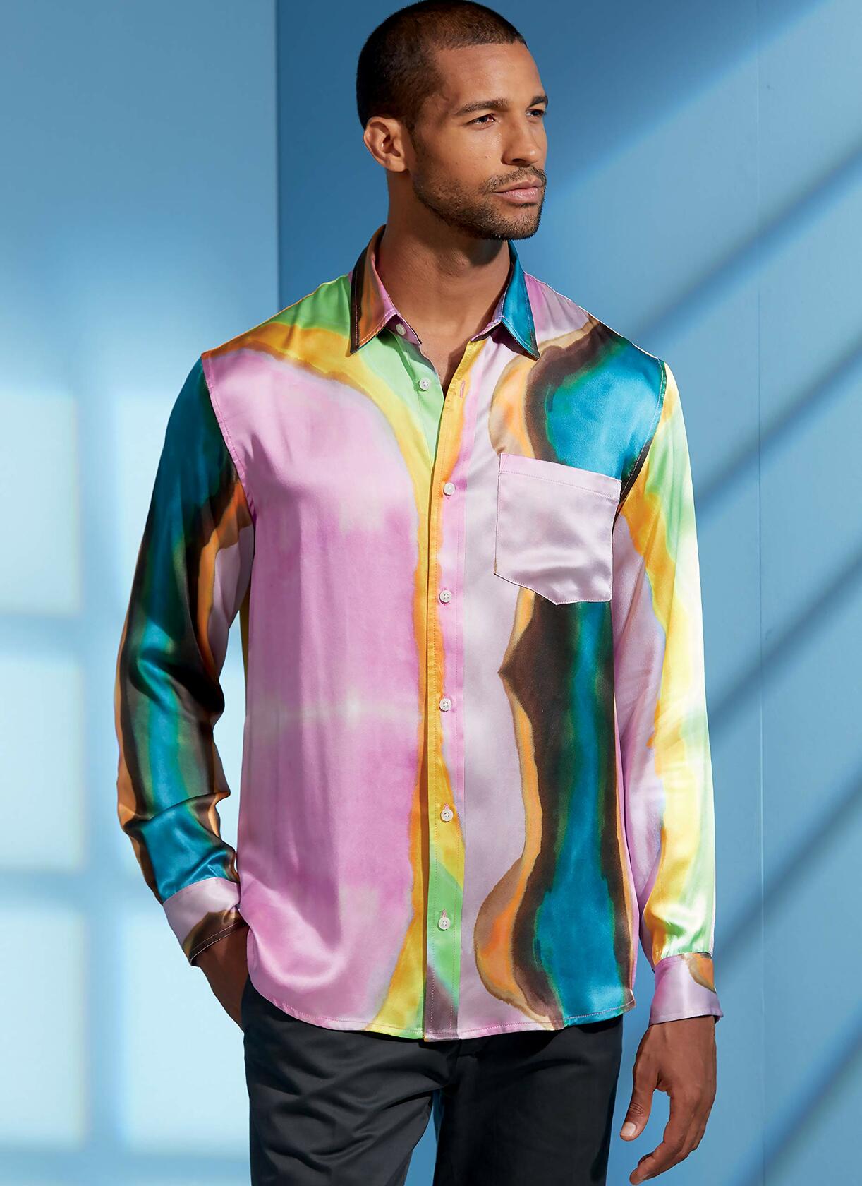 Vogue V1622MXX Unisex Fitted Button-Up Shirt Sewing Patterns by Rachel Comey,