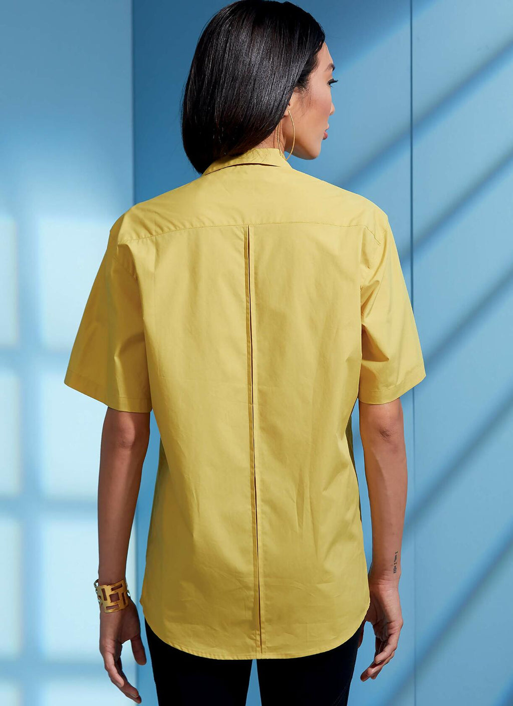 Vogue V1622MXX Unisex Fitted Button-Up Shirt Sewing Patterns by Rachel Comey,