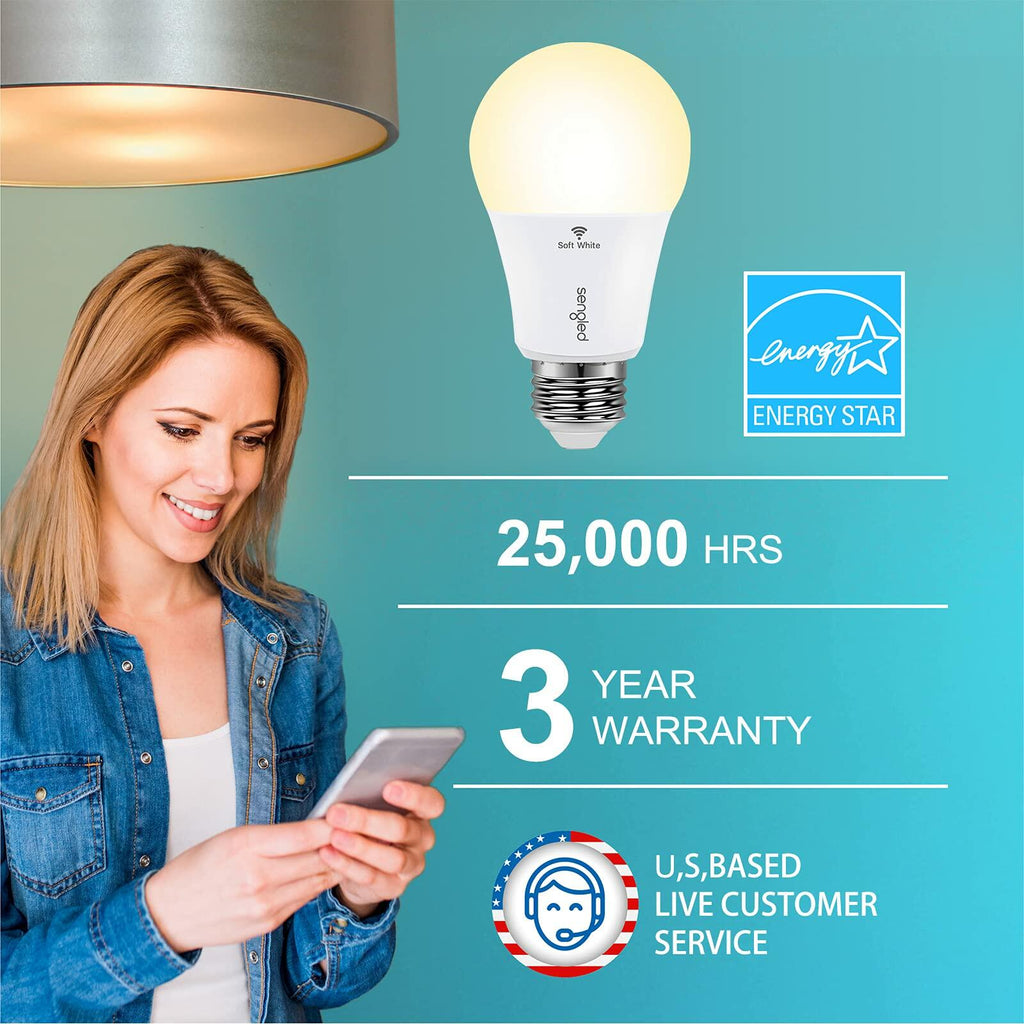 Sengled Alexa Light Bulb, WiFi Light Bulbs No Hub Required, Smart Bulbs that