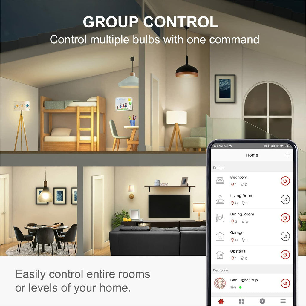 Sengled Alexa Light Bulb, WiFi Light Bulbs No Hub Required, Smart Bulbs that