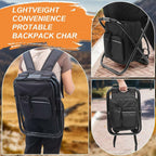 YESIACE Portable Folding Camping Stool, Backpack with Cooler Bag, Hiking Seat,
