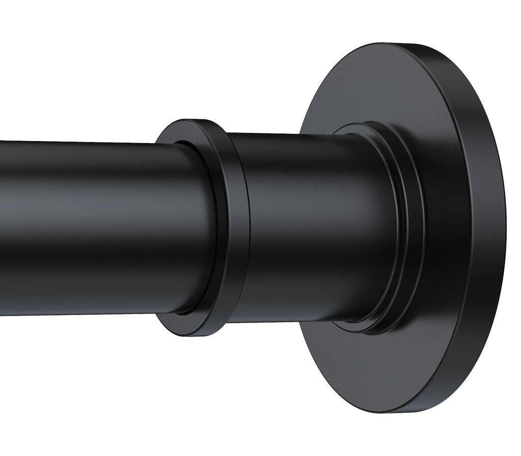 BRIOFOX Industrial Shower Curtain Rod - Rustproof Non-Slip 43-72 Inch Stainless