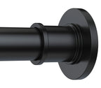 BRIOFOX Industrial Shower Curtain Rod - Rustproof Non-Slip 43-72 Inch Stainless