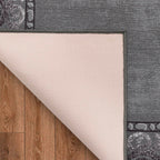 Grey Antep Rugs Alfombras Bordered Modern 3x5 Non-Slip (Non-Skid) Low Pile