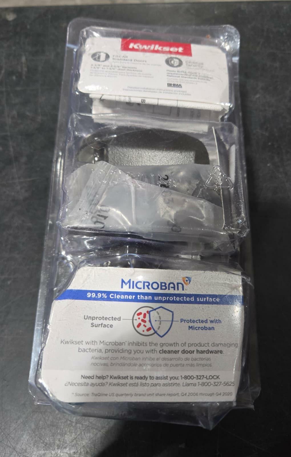 Kwikset Microban Bed & Bath Door Knob