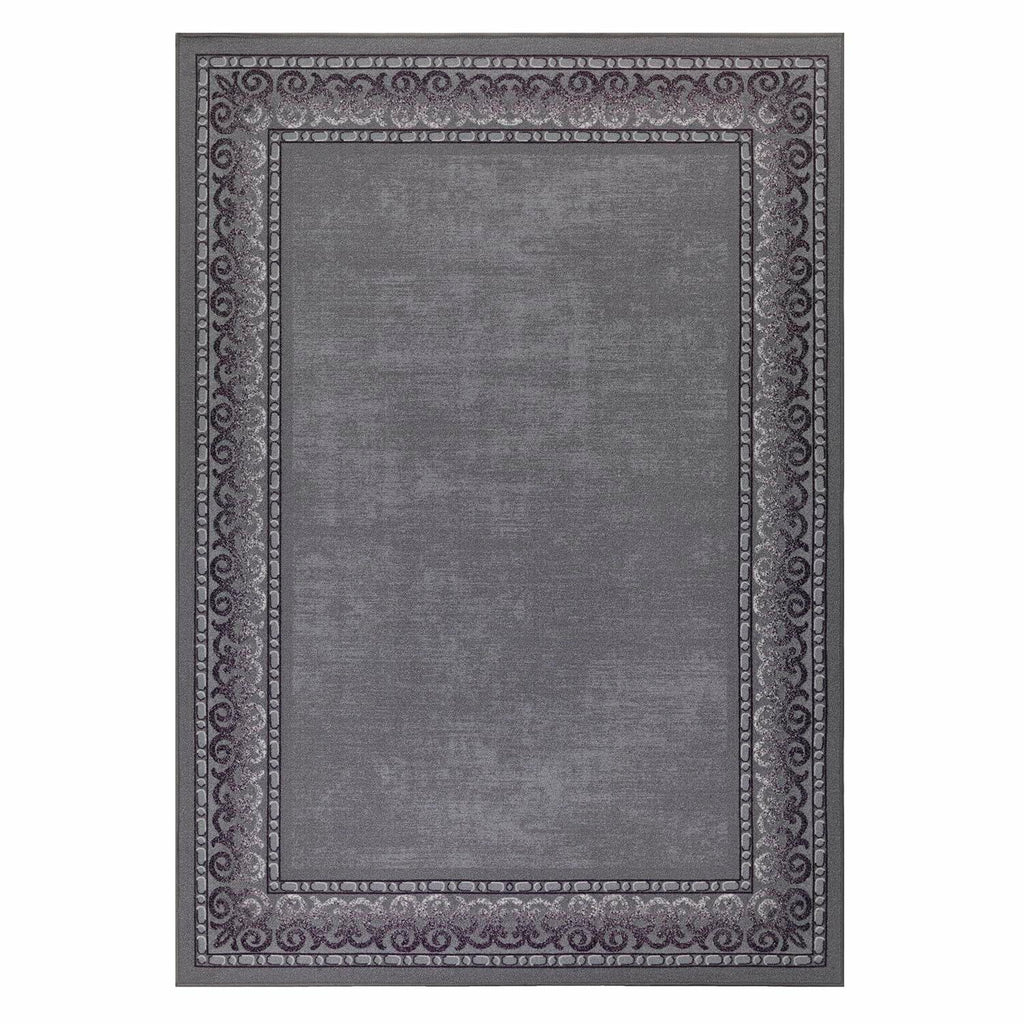 Grey Antep Rugs Alfombras Bordered Modern 3x5 Non-Slip (Non-Skid) Low Pile