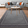 Grey Antep Rugs Alfombras Bordered Modern 3x5 Non-Slip (Non-Skid) Low Pile