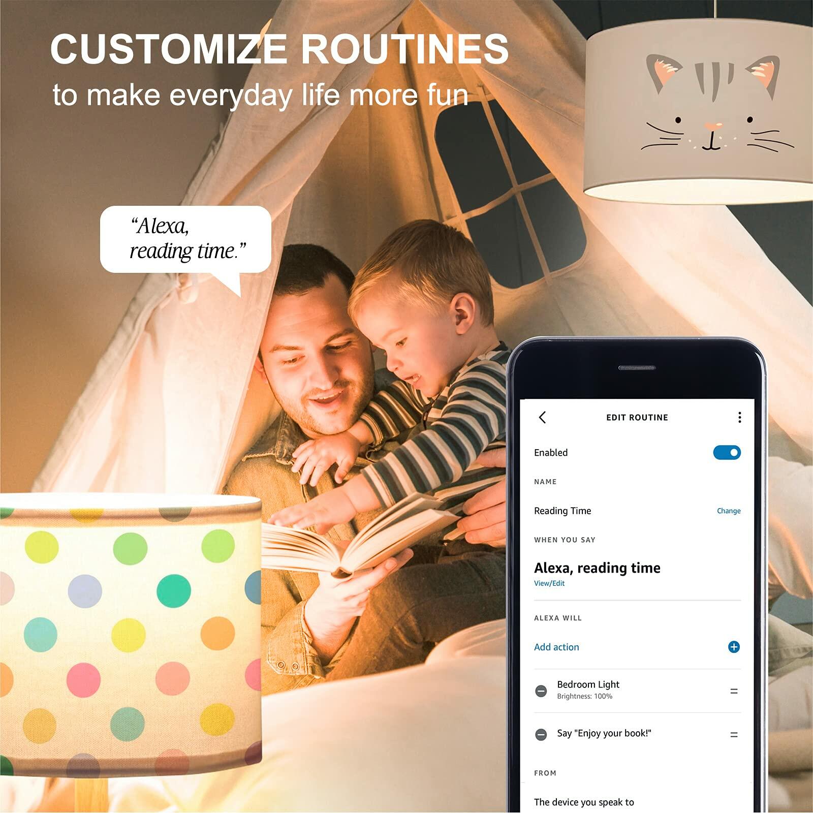 Sengled Alexa Light Bulb, WiFi Light Bulbs No Hub Required, Smart Bulbs that