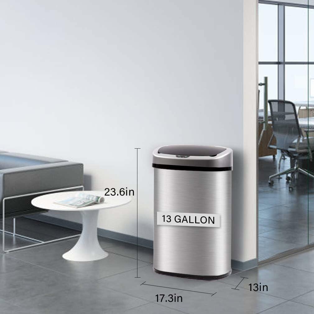 FDW Trash can for Bathroom, Bedroom, Home Office Automatic Touch Free