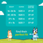 50 Count Pampers Training Pants - Easy Ups Boys & Girls Bluey - Size 2T-3T,