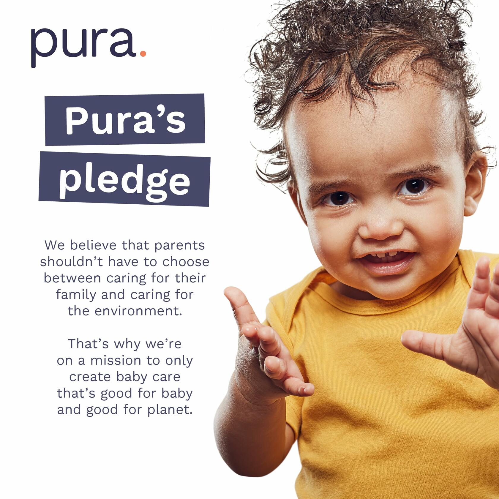 64 Count Pura Hypoallergenic Diapers, Size 1 (4-11 lbs), Newborn, Totally