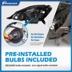 OPEN BOX - KarSpareHub Headlights Assembly With Bulbs for 2006-2010 Toyota