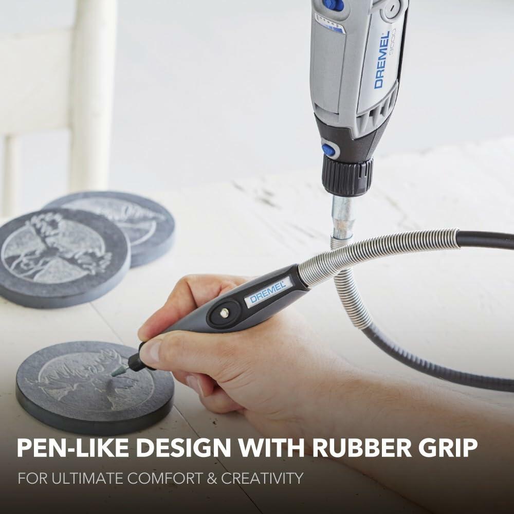 Dremel Flex Shaft Rotary Tool Attachment with Comfort Grip and 36” Long Cable -