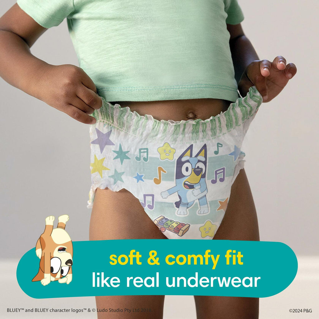 50 Count Pampers Training Pants - Easy Ups Boys & Girls Bluey - Size 2T-3T,