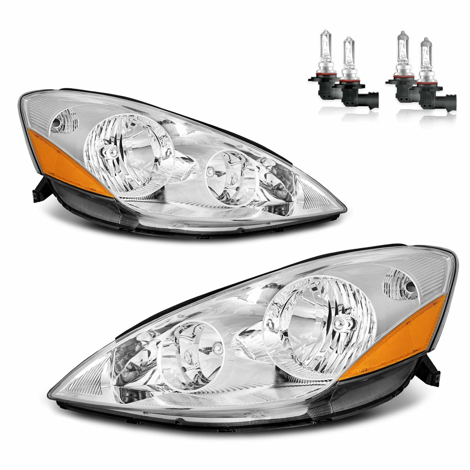 OPEN BOX - KarSpareHub Headlights Assembly With Bulbs for 2006-2010 Toyota