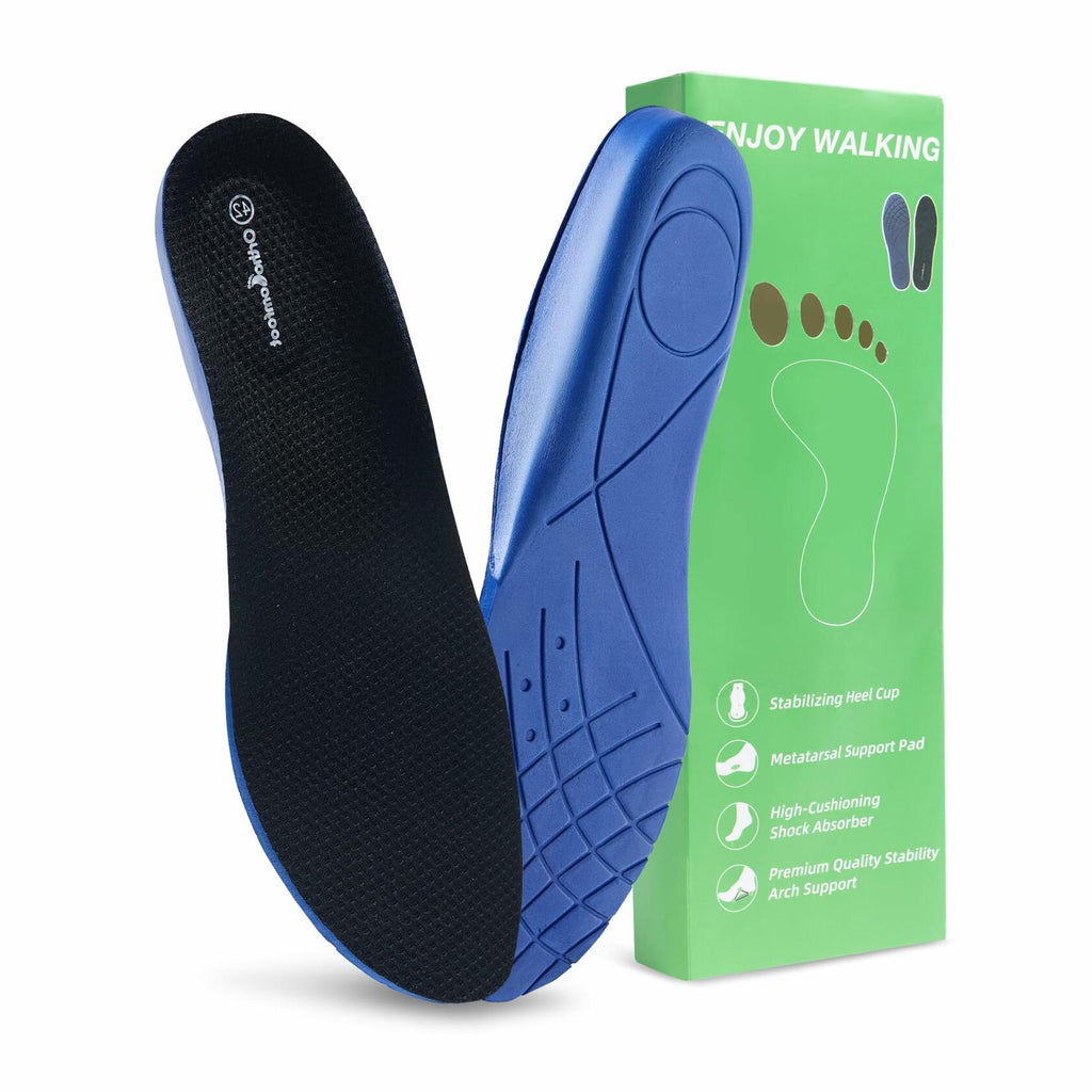 Men OrthoComfoot Plantar Fasciitis Relief Comfort Insoles Size 40 Low Arch