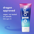 Pack of 3 hello Dragon Dazzle Blue Raspberry Kids Toothpaste, Fluoride