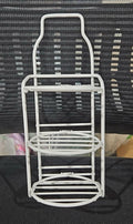 White 3-Tier Shower Soap Shampoo Bar Holder, Self Adhesive&Freestanding Draining