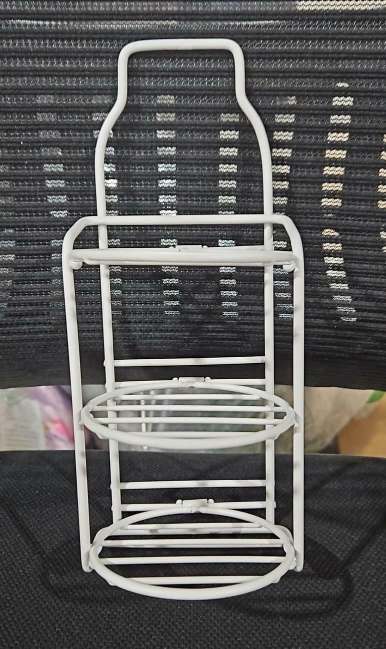 White 3-Tier Shower Soap Shampoo Bar Holder, Self Adhesive&Freestanding Draining