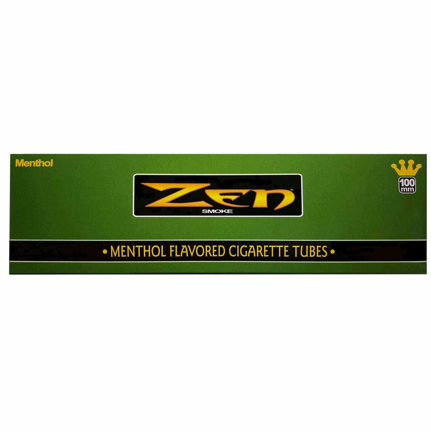 200 Tubes Zen Cigarette Tubes | Menthol | 100's | Includes American