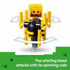 LEGO Minecraft The Nether Lava Battle Toy and Playset - Building Minecraft Toy