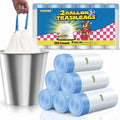 120 Count T.FORING 2 Gallon Trash Bags Drawstring 0.96 Mil  Small Garbage Ba...
