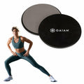 Gaiam Core Sliding Discs - Dual Sided Workout Sliders for Carpet & Hardwood