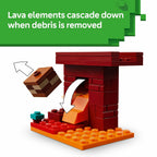 LEGO Minecraft The Nether Lava Battle Toy and Playset - Building Minecraft Toy