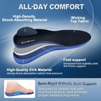 Men OrthoComfoot Plantar Fasciitis Relief Comfort Insoles Size 40 Low Arch
