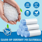 120 Count T.FORING 2 Gallon Trash Bags Drawstring 0.96 Mil  Small Garbage Ba...