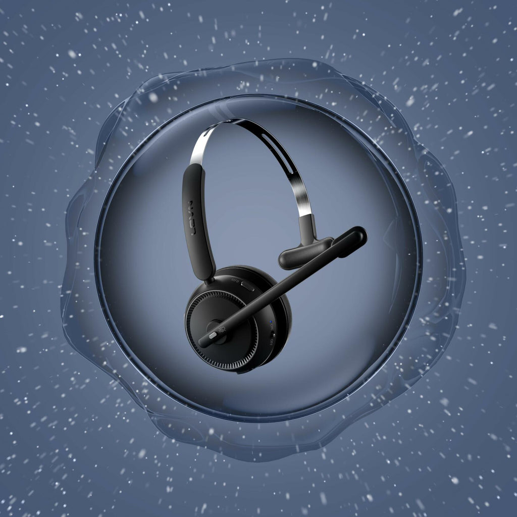 LEVN Wireless Headset 5.2, Wireless Headset with Mic for Work with(Noise
