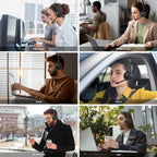 LEVN Wireless Headset 5.2, Wireless Headset with Mic for Work with(Noise
