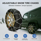 Auto Snow Chains Tire Chains For Cars Suv Pickup Trucks - Tightening 1Min Quick