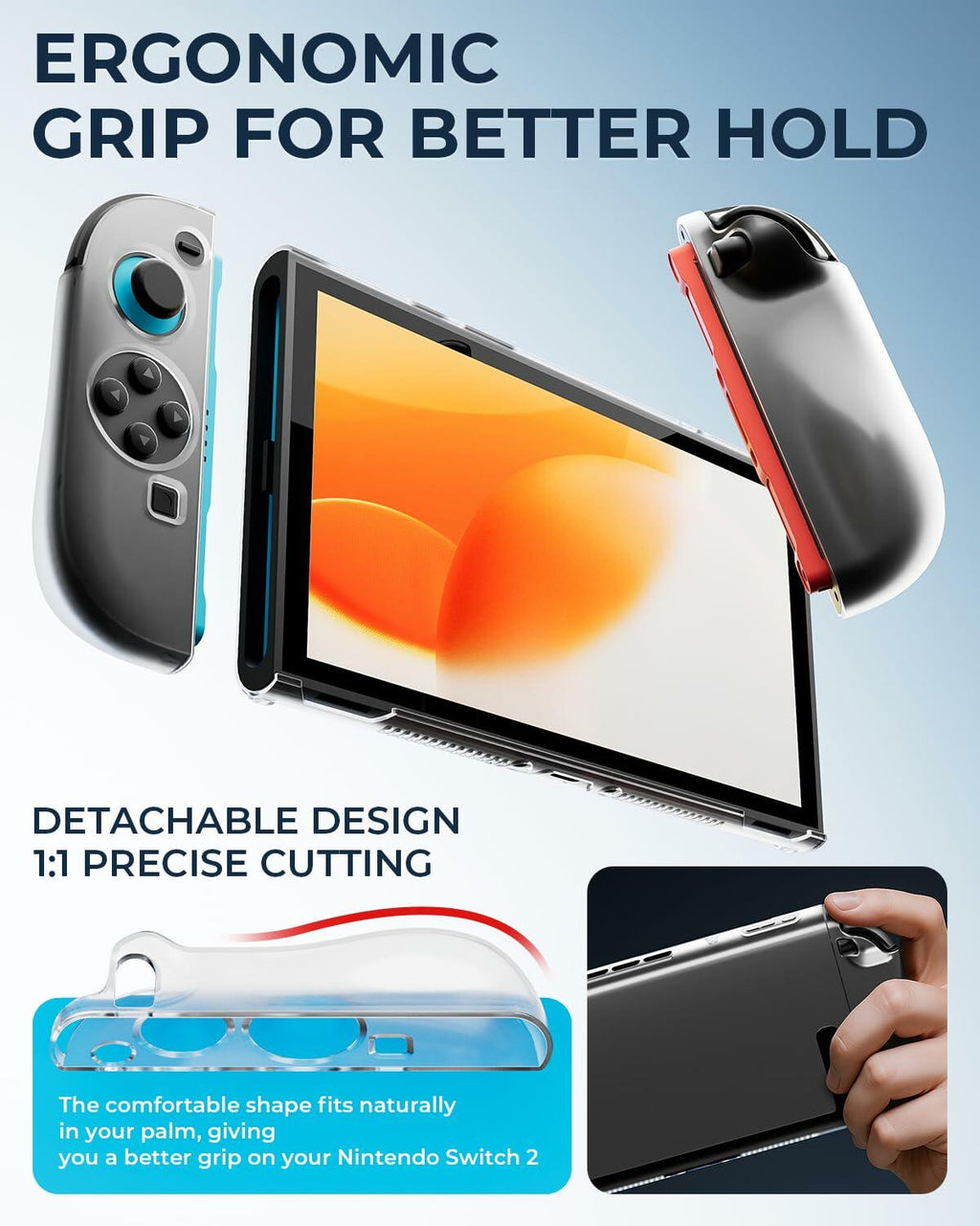 Pro Controllers Accessories Bundle for Nintendo Switch 2 18-in-1: Carrying Case,