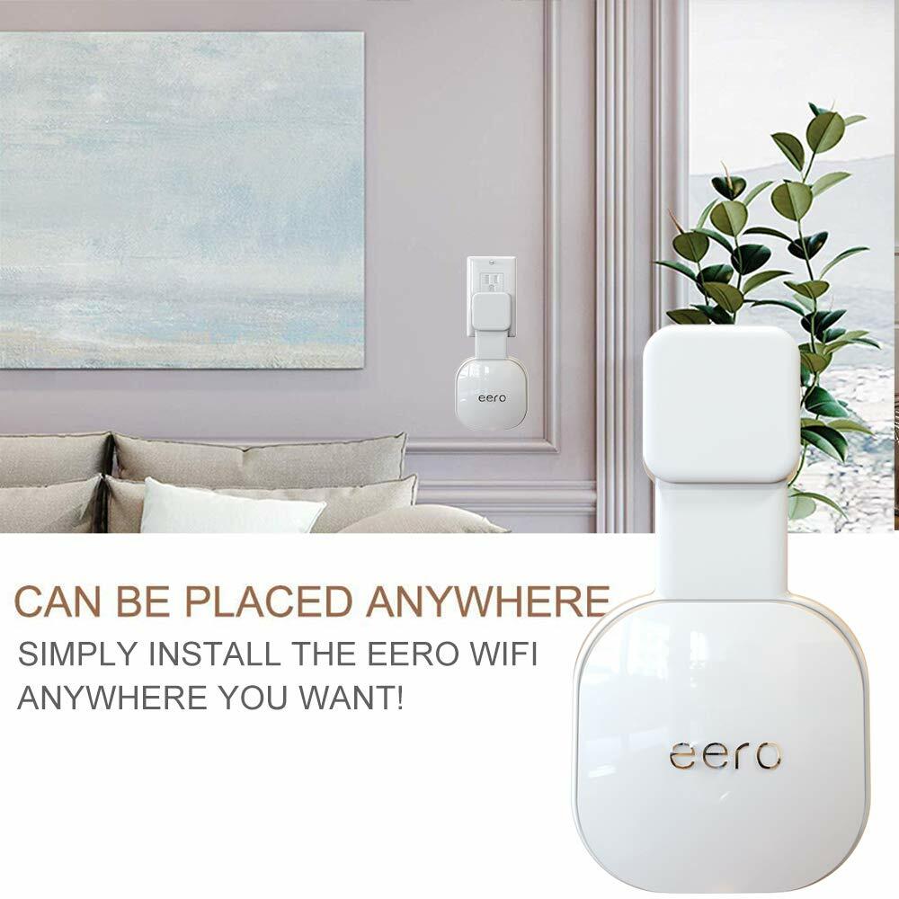 2 Pack Outlet Wall Mount Holder ONLY for eero 6 Dual-Band mesh Wi-Fi 6 System