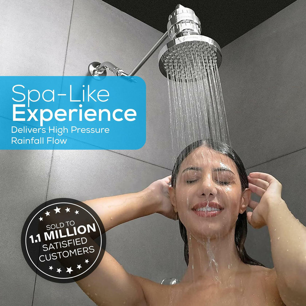 SparkPod Shower Head - High Pressure Rain - Premium Quality Luxury Design - Easy