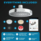 SparkPod Shower Head - High Pressure Rain - Premium Quality Luxury Design - Easy