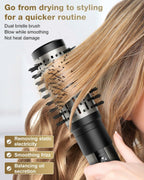 7MAGIC 6 in 1 Multi Hair Styler Dryer Brush, 110,000 RPM High-Speed, Negative