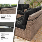 Snubbull 8p Outdoor Cushion Slipcovers Outdoor Patio Cushions Covers Replacement